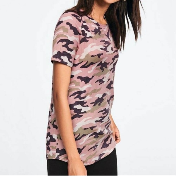PINK by VS camo t shirt size no - Picture 1 of 8